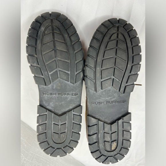 HUSH PUPPIES BROWN LEATHER LACE UP CASUAL SHOE - Picture 4 of 5